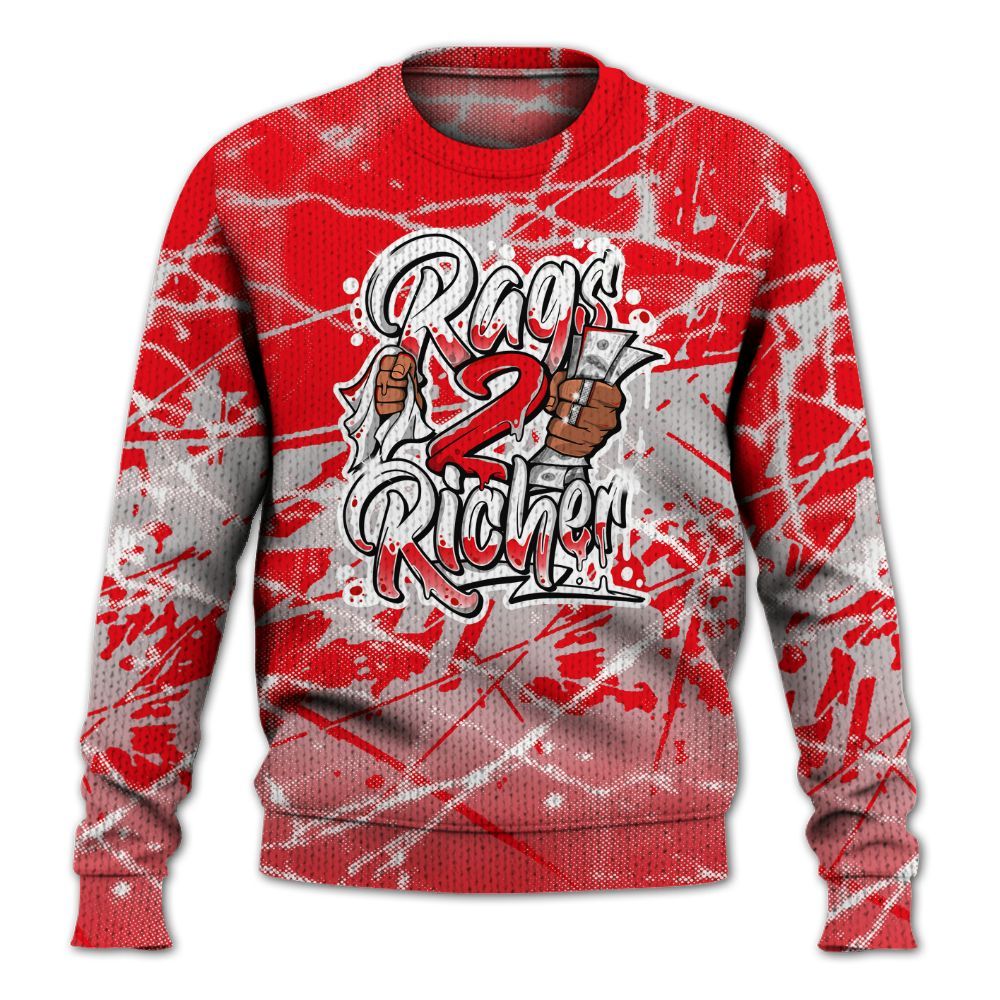 Knitted Sweater To Match Air Max 1 Low Poly - Rag 2 Rich Graphic