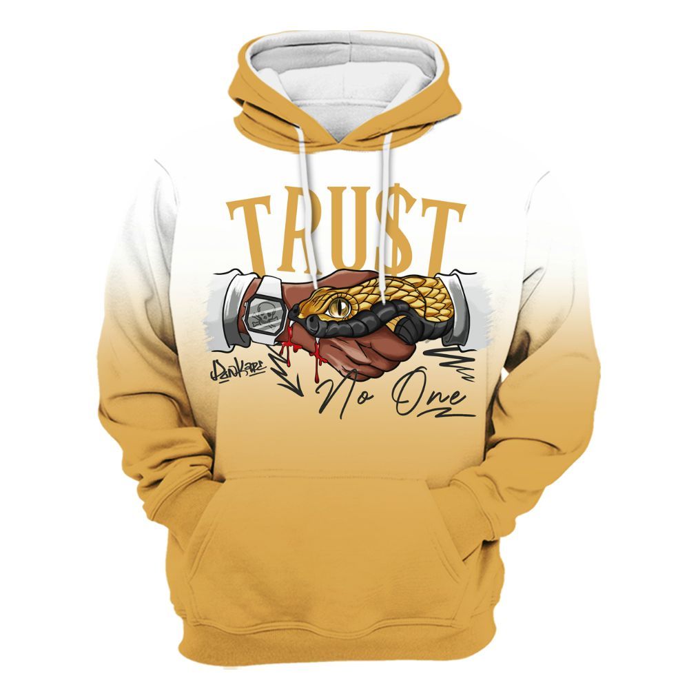 Hoodie To Match Low OG Rookie Of The Year 1s - Snake Trust No One Drip All Over Print
