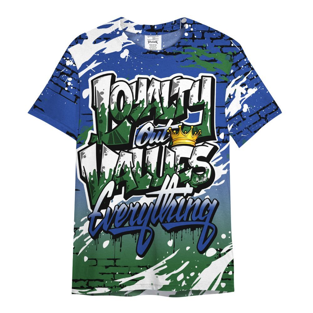 Shirt To Match Dunk Low Tennis Classic - Values Of Loyalty Drip All Over Print