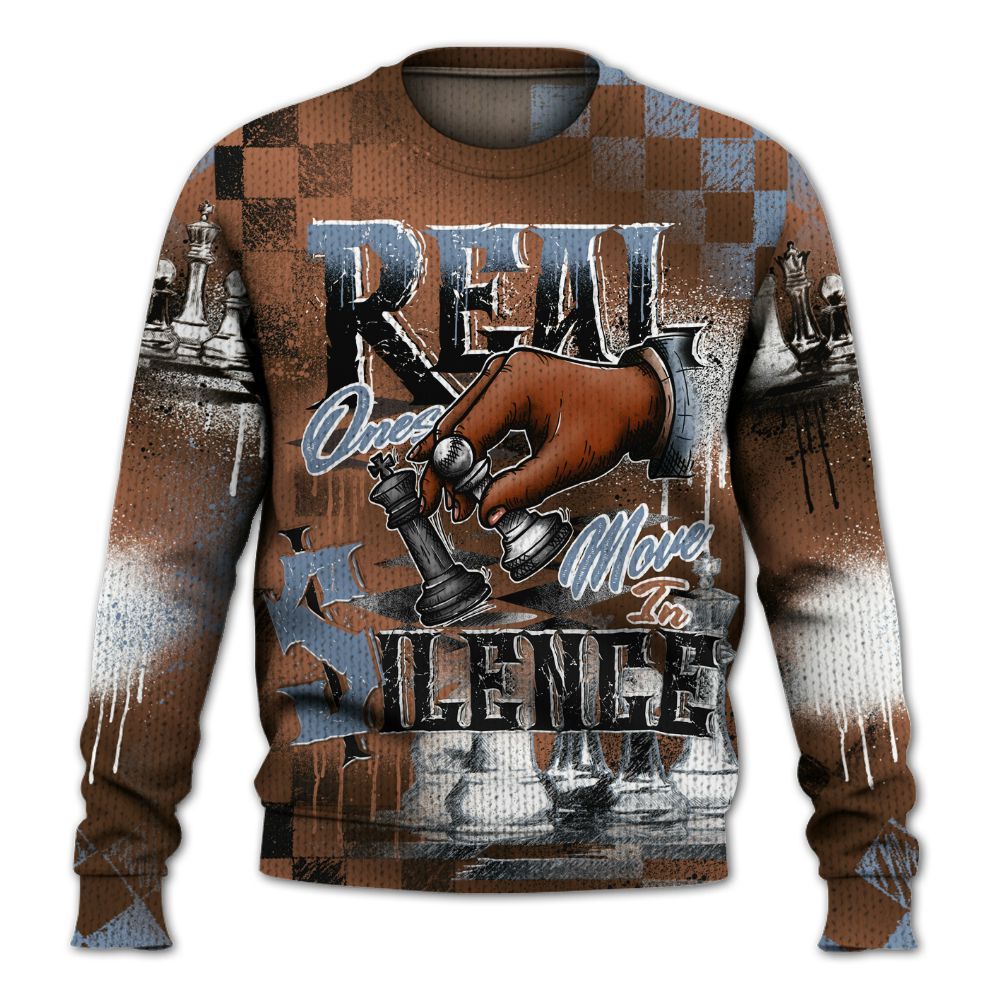 Sweater To Match Air Foamposite Metallic Copper - Chess Move In Silence Graphic