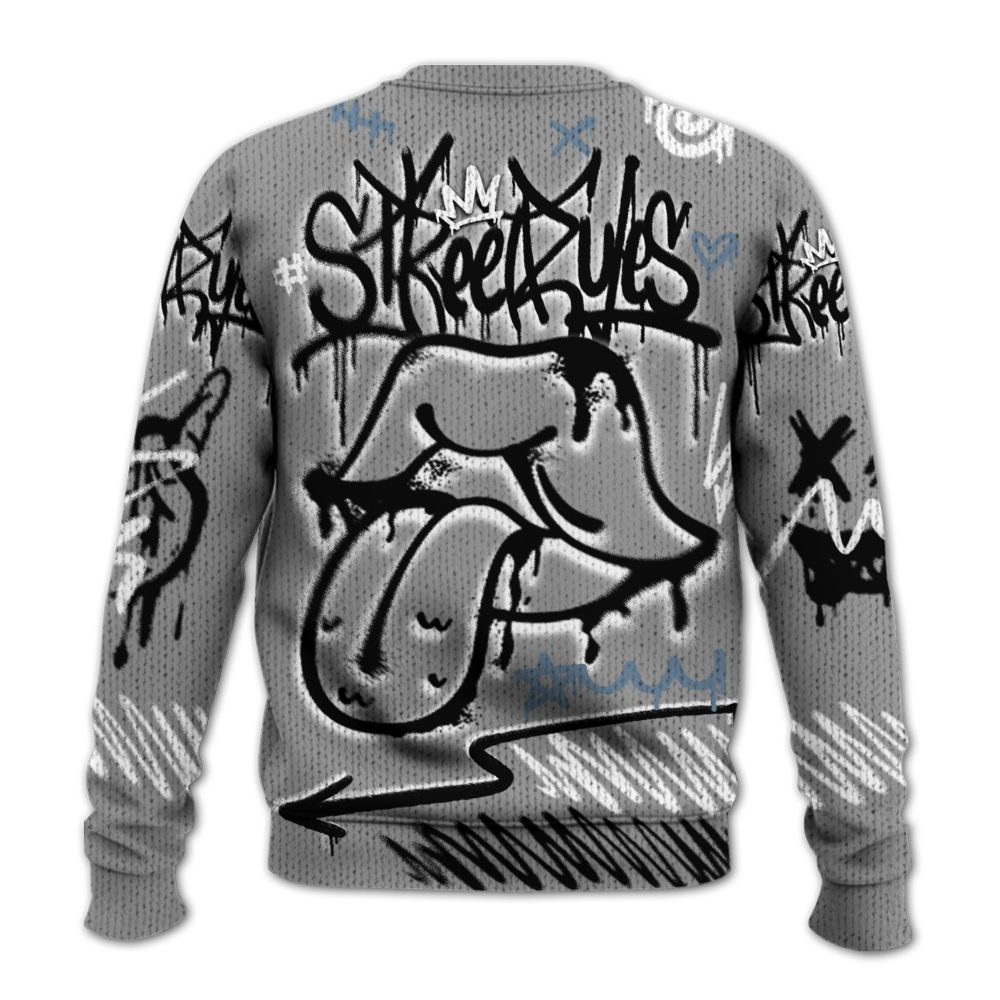 Knitted Sweater To Match Black Chrome 6s - Break Rules Streetwear