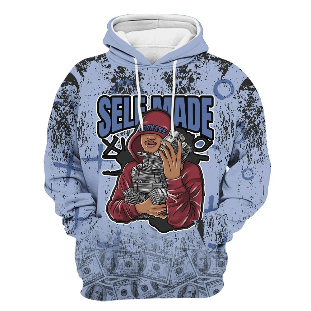 Hoodie To Match Black Metallic 5s - Selfmade Unique Drip All Over Print