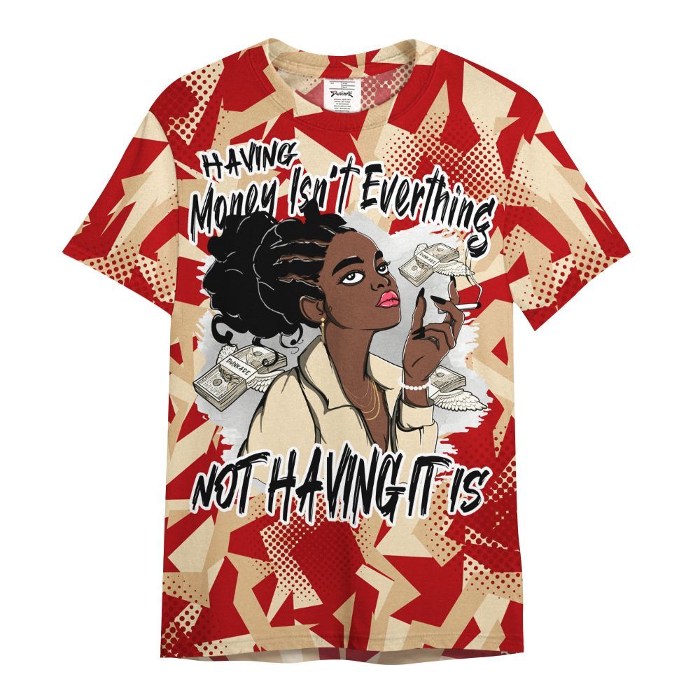 Shirt To Match Dunk Low Strawberry Waffle - Having Money Isn't Everthing Retro All Over Print