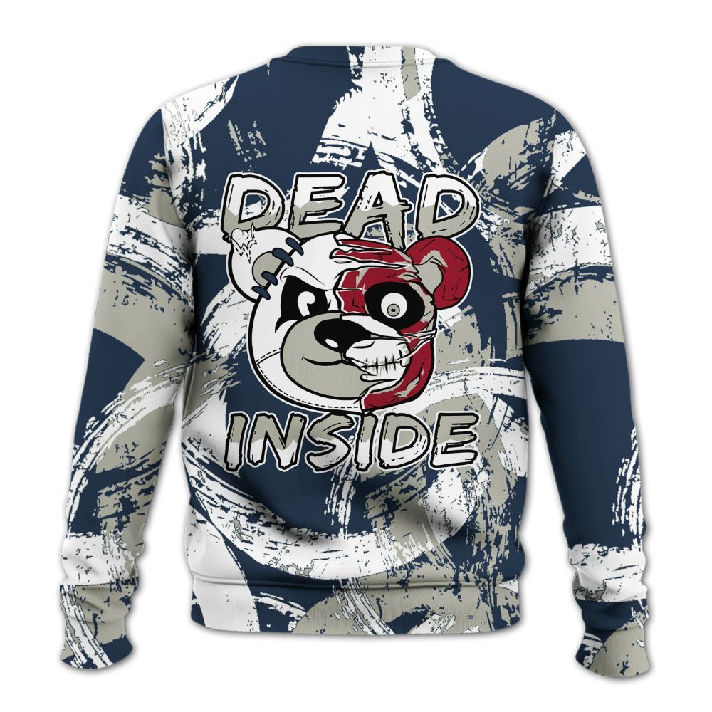 Sweatshirt To Match Navy Blue 2024 6s - Lifeless Bear Circle Slpash All Over Print