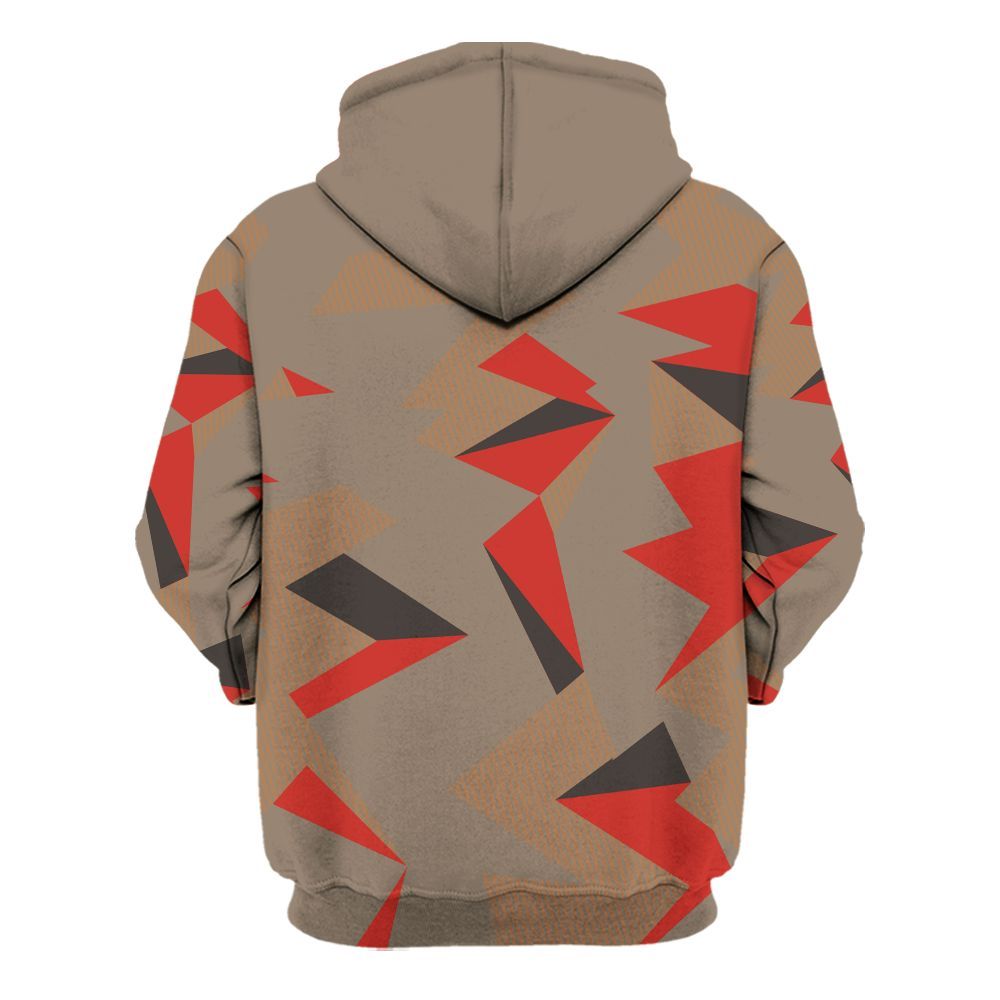 Hoodie To Match Air Max Rocky Distressed - Geometric Camouflage Pattern All Over Print