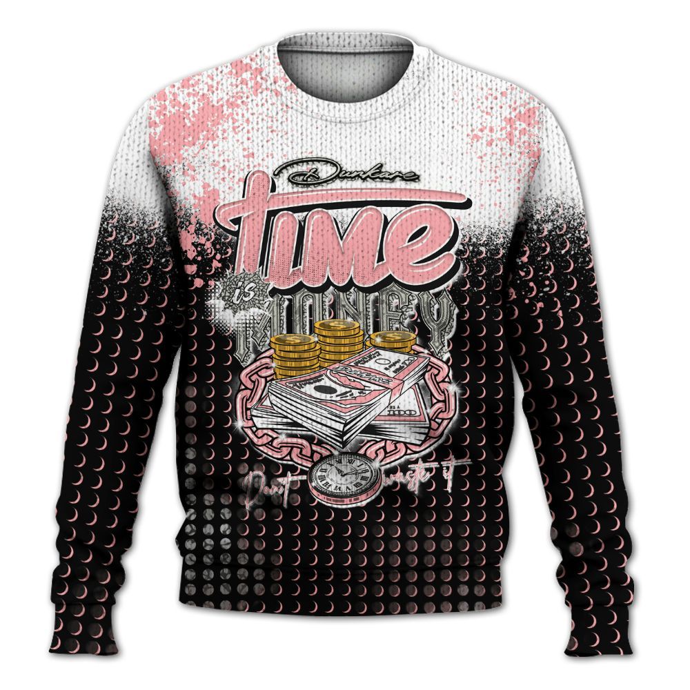 Knitted Sweater To Match Retro Wings 3s - Halftone Time Is Money