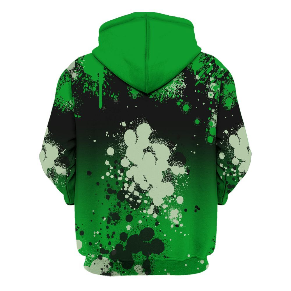 Hoodie To Match Green Spark CJ1 T-Rex - God Blessed Ink Drip All Over Print