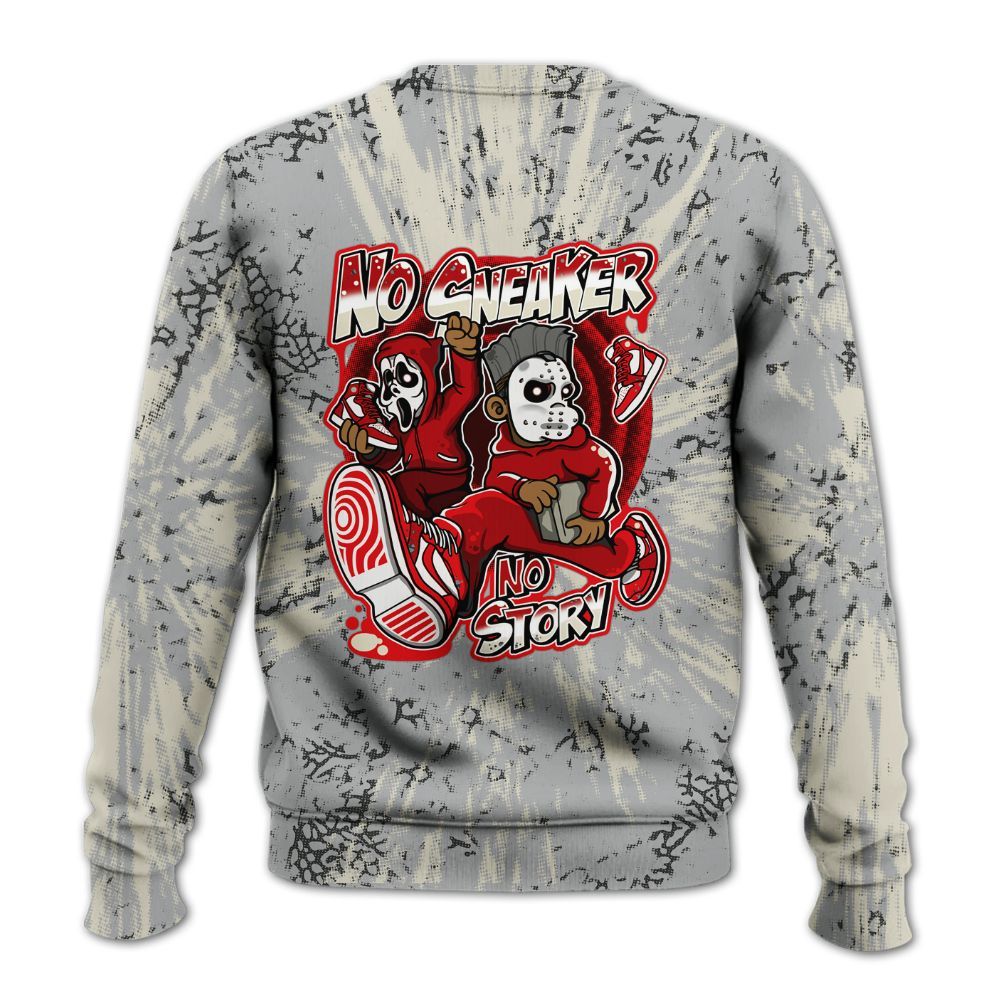 Sweatshirt To Match Cement Grey 3s - Sneakers Make Story Graphic Luxury All Over Print