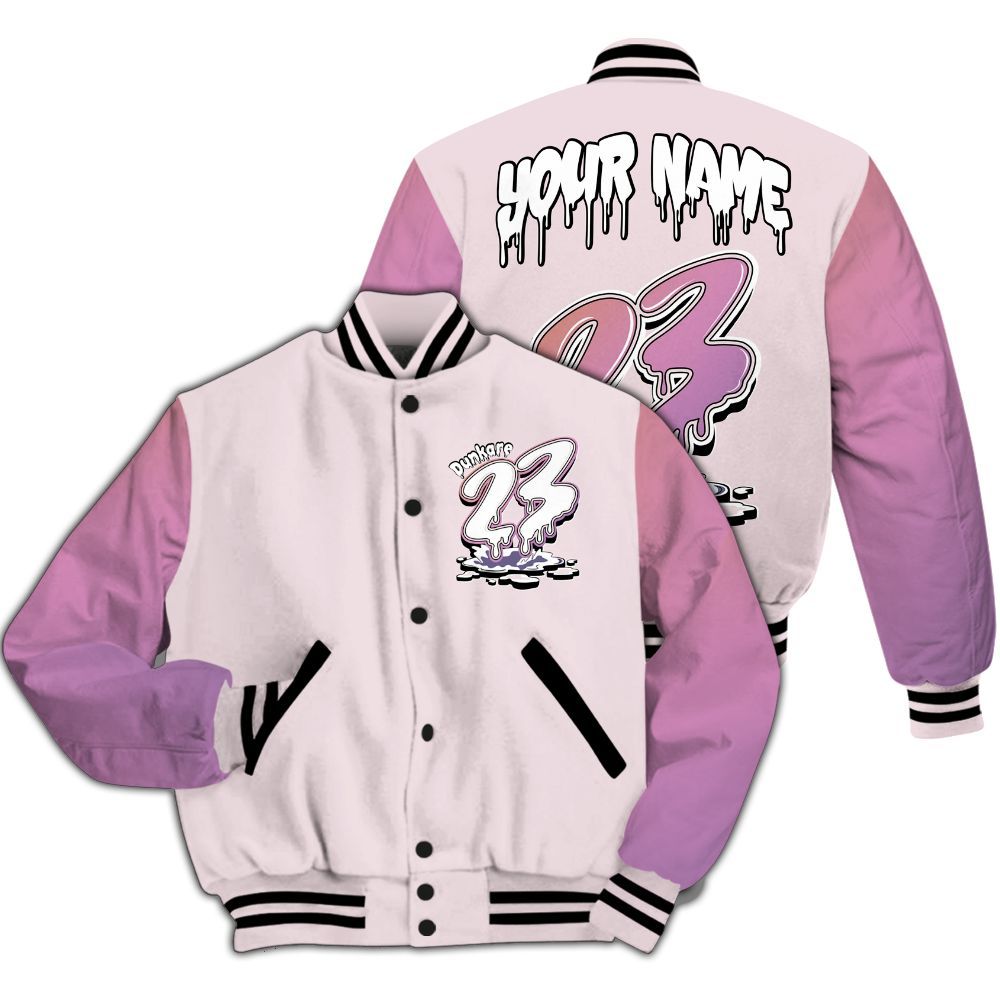 Varsity Jacket To Match Book Sunrise 1s - Custom Name 23 Drip All Over Print