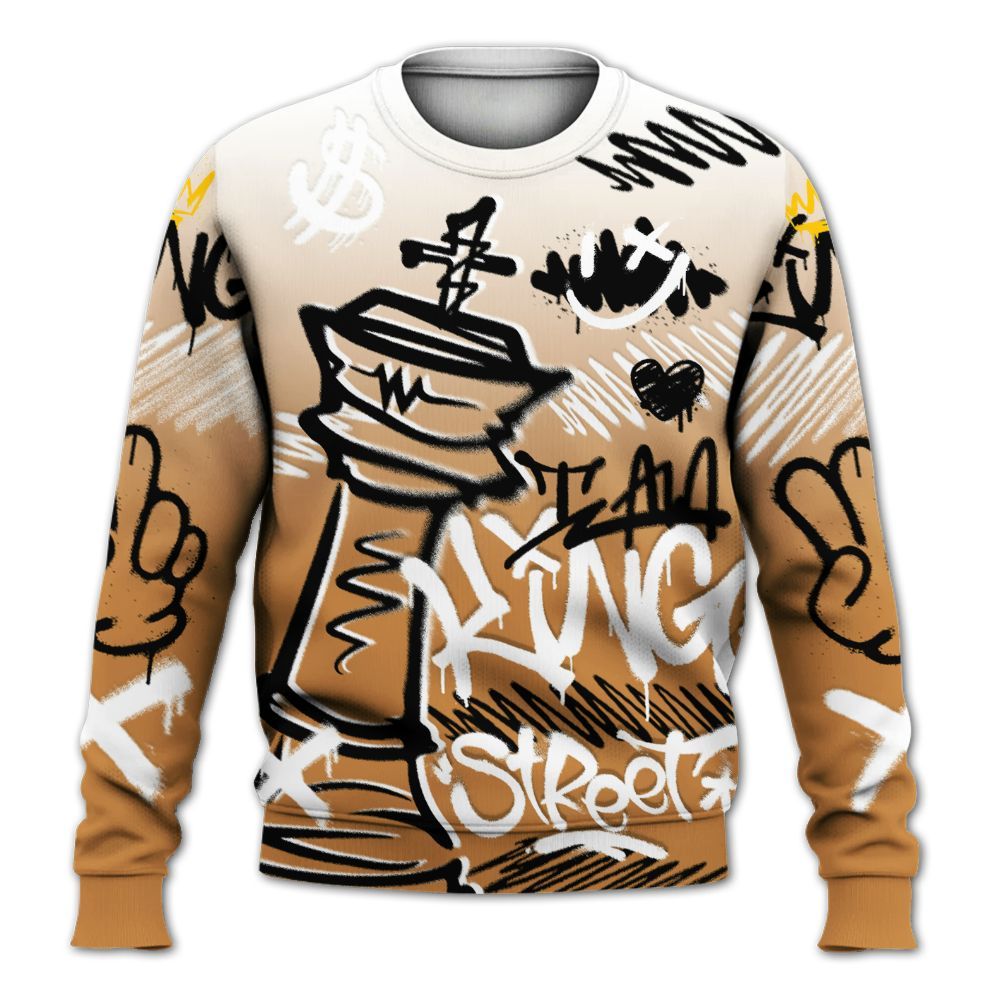 Sweatshirt To Match Dunk Low Nature Wheat Suede - Street King Chess Streetwear All Over Print