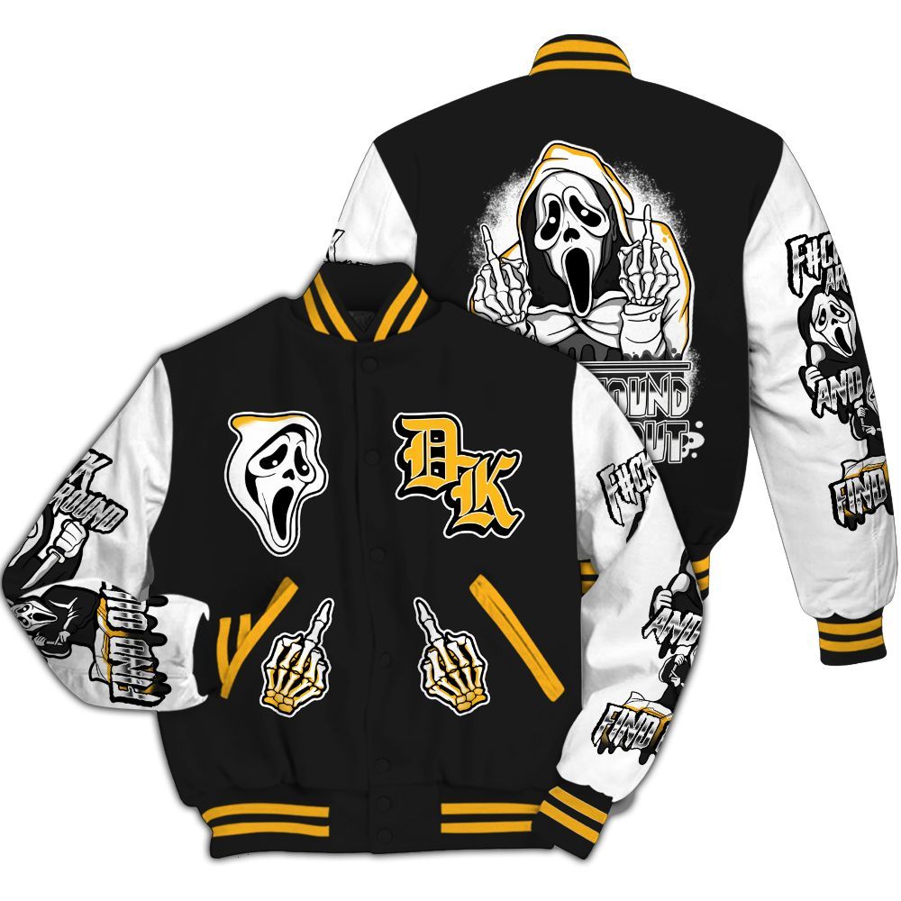 Varsity Jacket To Match White Taxi 12s - F#CK And Find Out Graphic All Over Print
