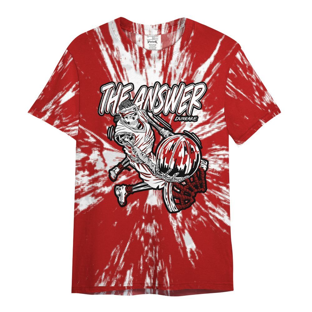 Shirt To Match Red Taxi 12s - The Answer Skeleton Luxury All Over Print