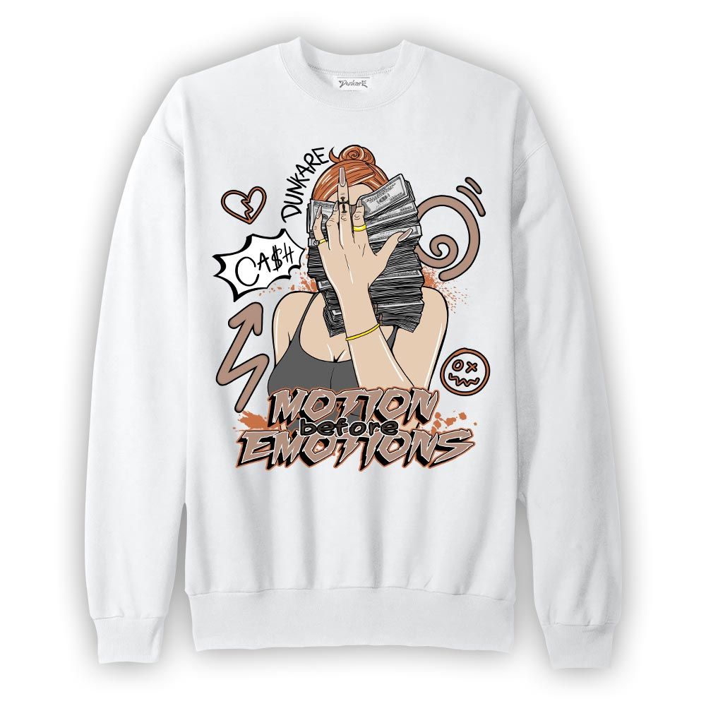 Sweatshirt To match OG Latte 1s Sweatshirt - Motions Before Emotions Unique Graphic