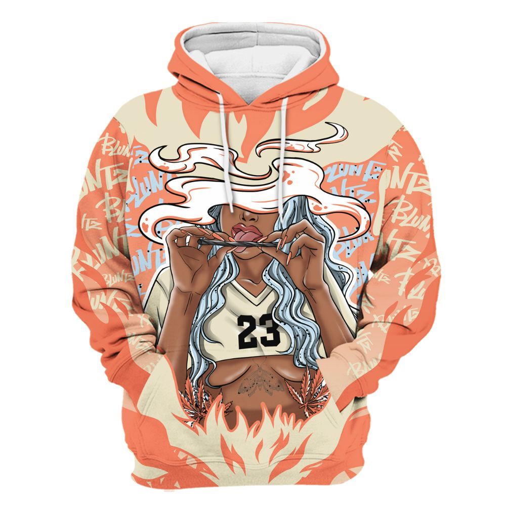 Hoodie To Match DJ Khaled Crimson Bliss 5s - Bluntz Burnz Graphics All Over Print