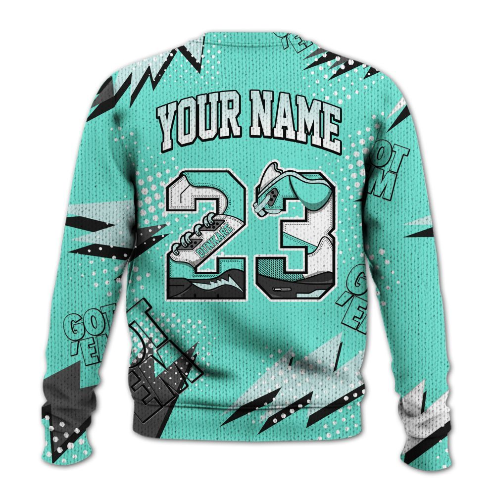 Sweater To Match Retro Low Igloo 11s - 23 Custom Name 5s Graphic