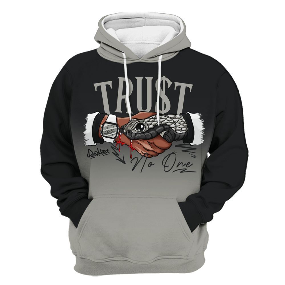 Hoodie To Match High Satin Shadow 1s - Snake Trust No One Drip All Over Print