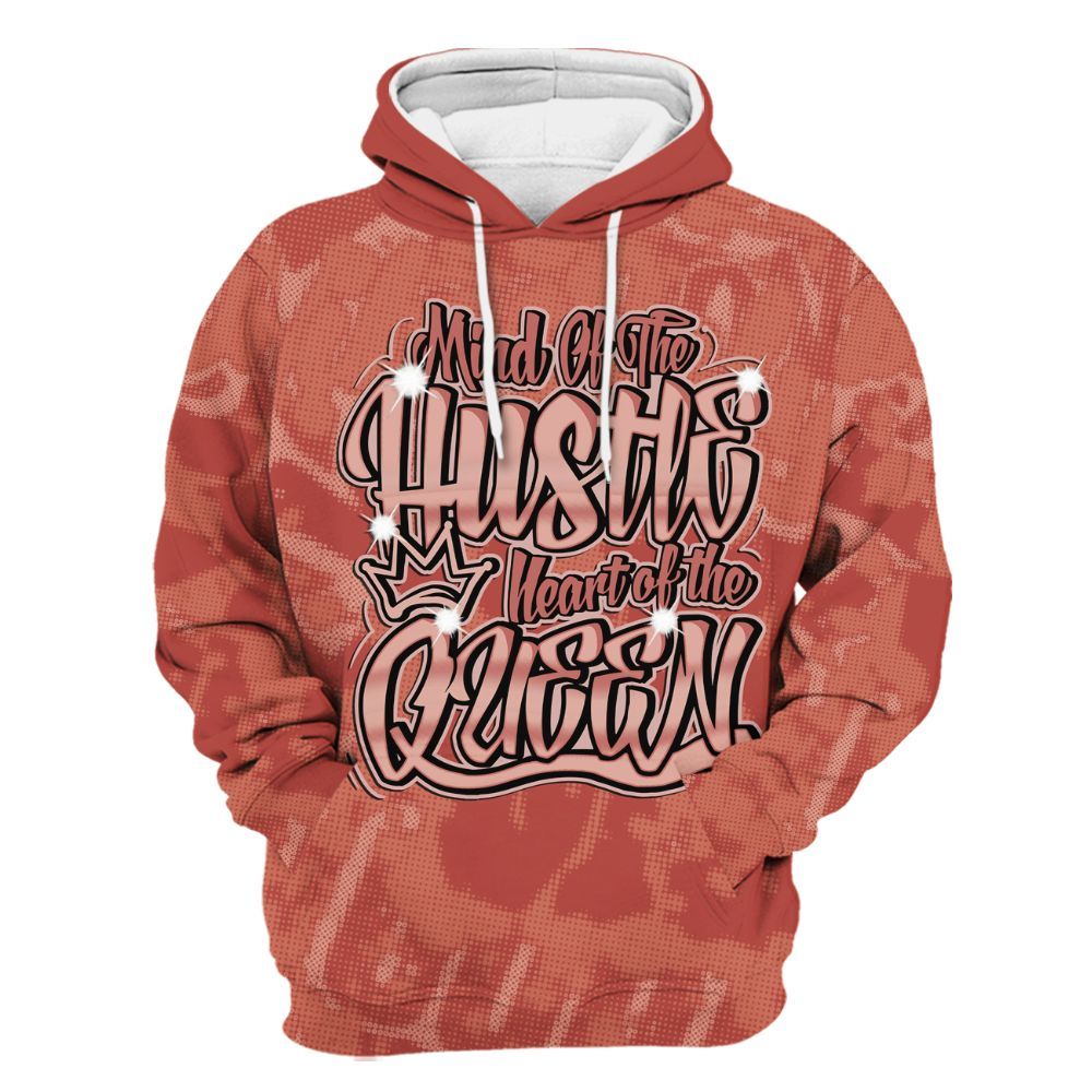 Hoodie To Match Dune Red 13s - Hustles Heart Queens Street All Over Print