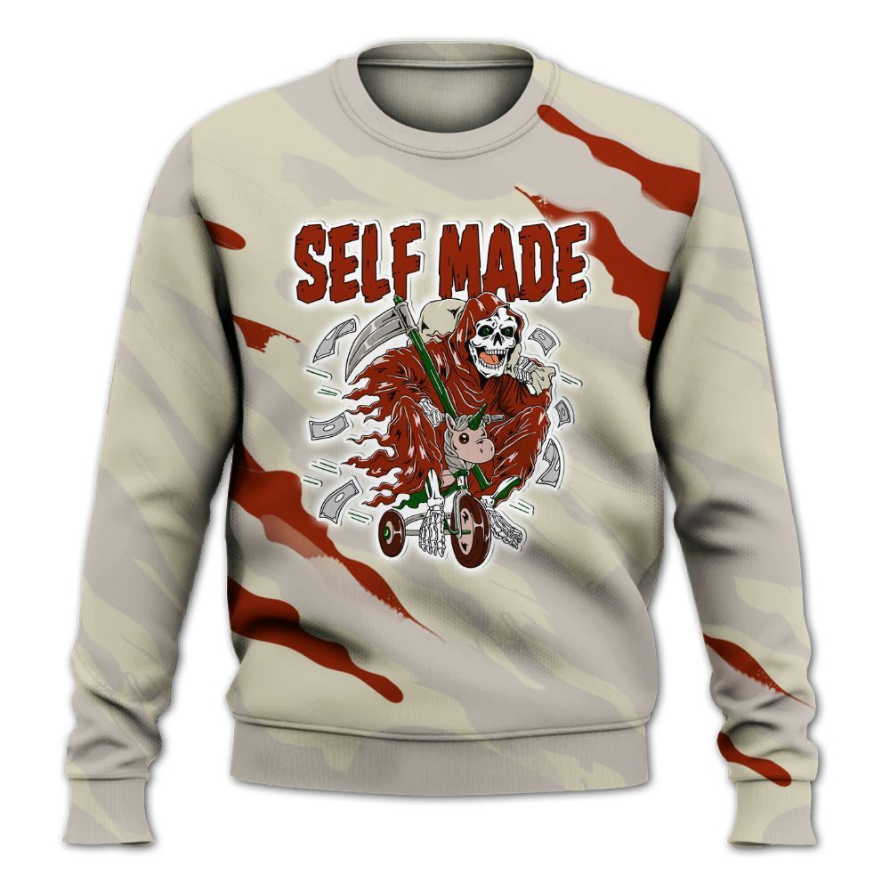 Sweatshirt To Match El Grito 5s - Self Make Skeleton Colored All Over Print