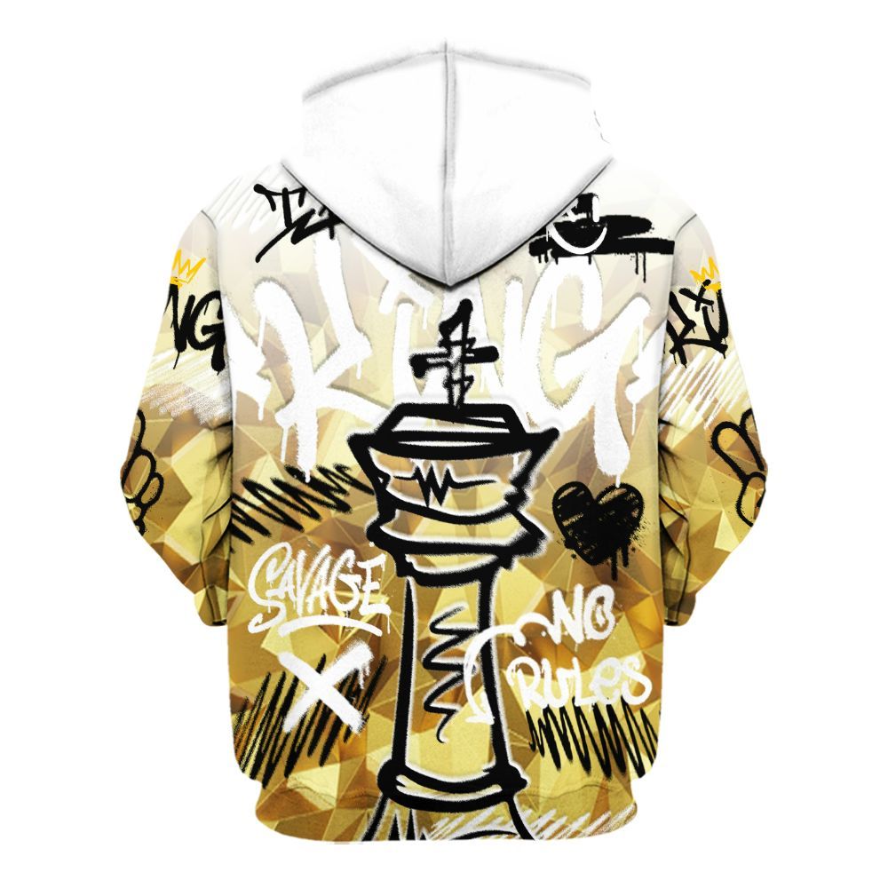 Hoodie To Match NET Gold 4s - Street King Chess Streetwear All Over Print
