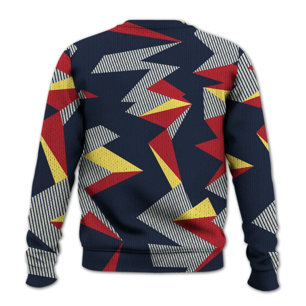 Knitted Sweater To Match Dunk Low COJP What The 2024 - Geometric Camouflage Pattern