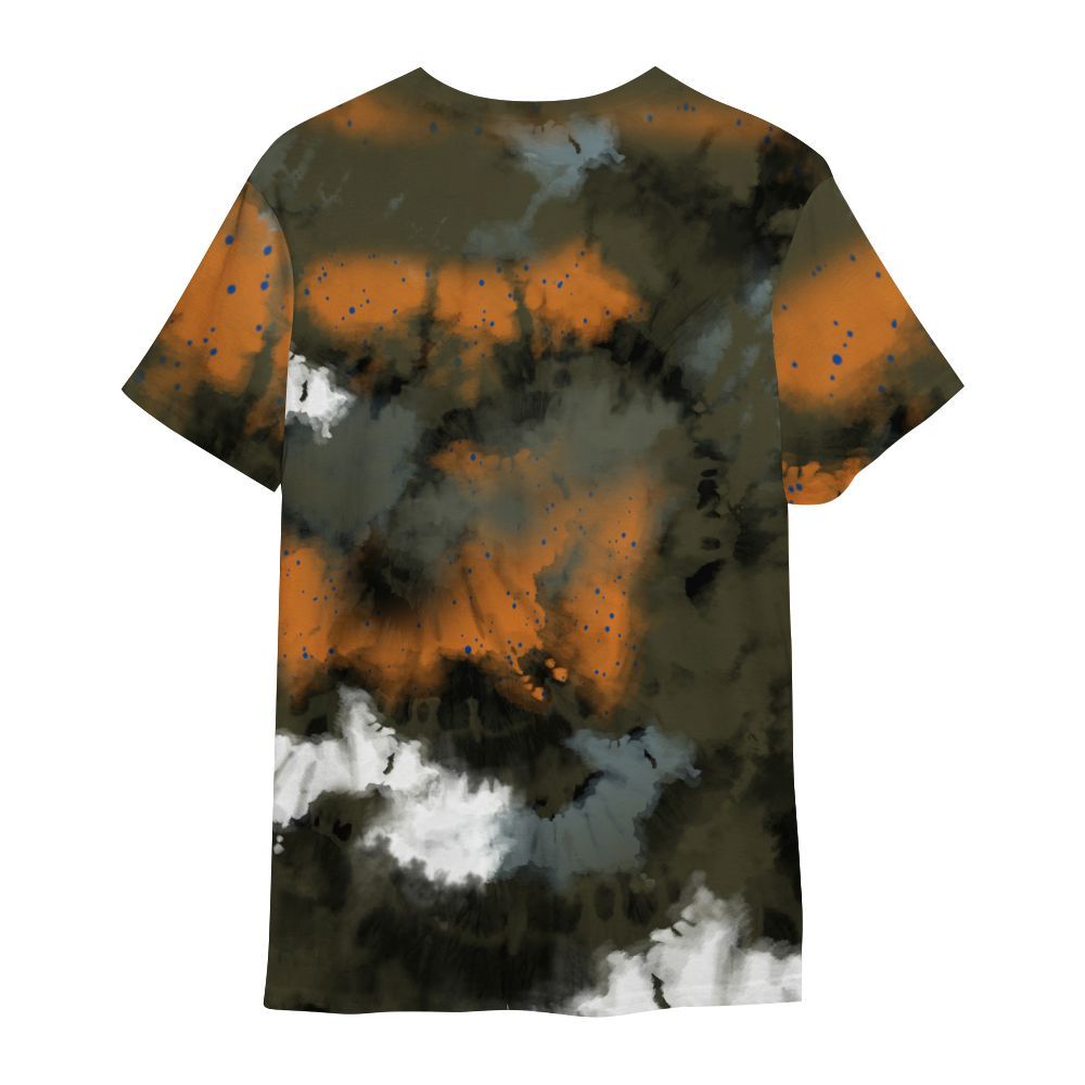 Shirt To Match Olive 5s - God Blessed Tie Dye All Over Print