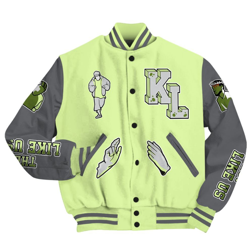 Varsity Jacket To Match Smoke Grey Volt TR 1s - Dislike Us Graphic All Over Print