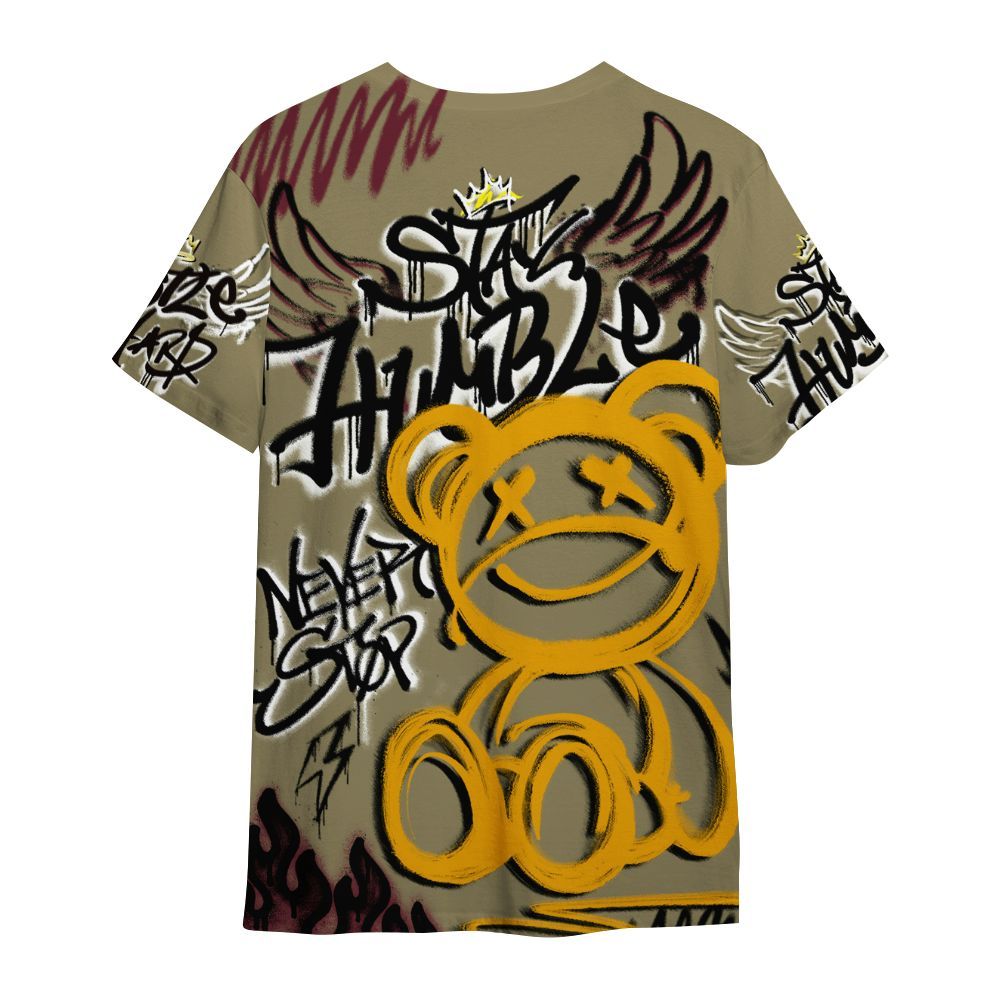 Shirt To Match Black Olive 7s - Humble Drip Streetwear Graffity All Over Print
