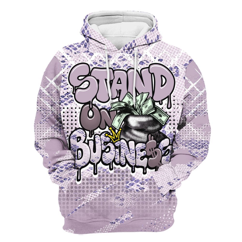 Hoodie To Match Air Force 1 Low Purple Snake - Halftone Stand Business Dripping All Over Print