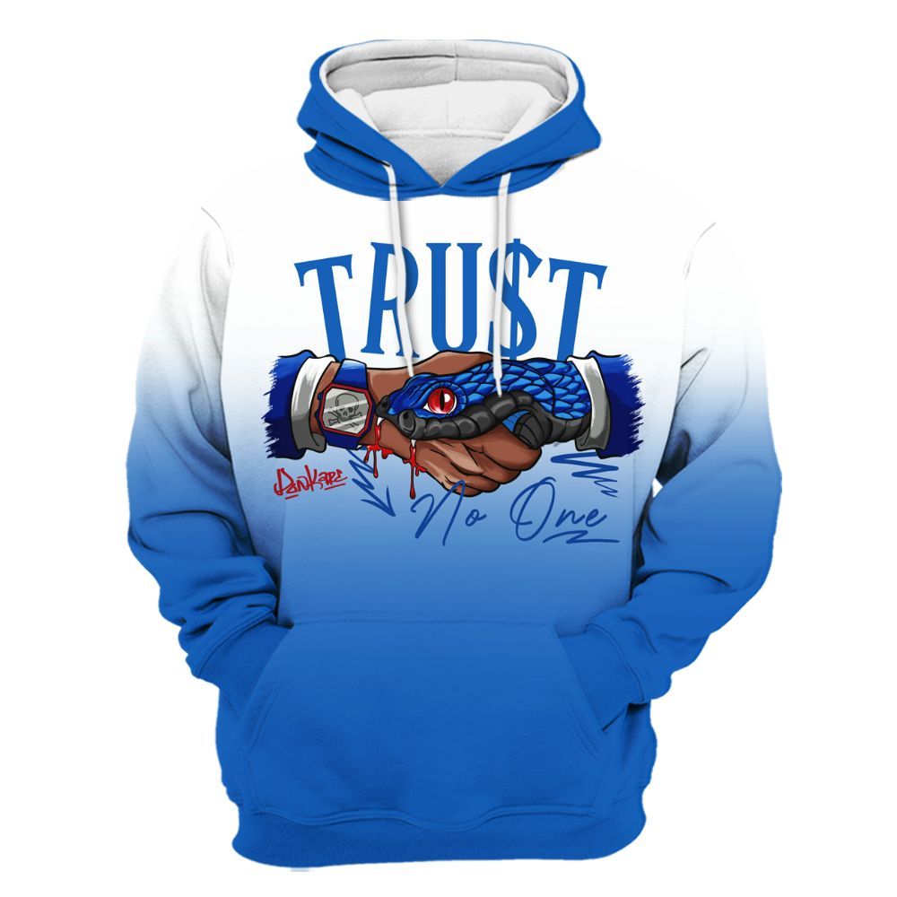 Hoodie To Match Kobe 6 Game Royal - Snake Trust No One Drip All Over Print