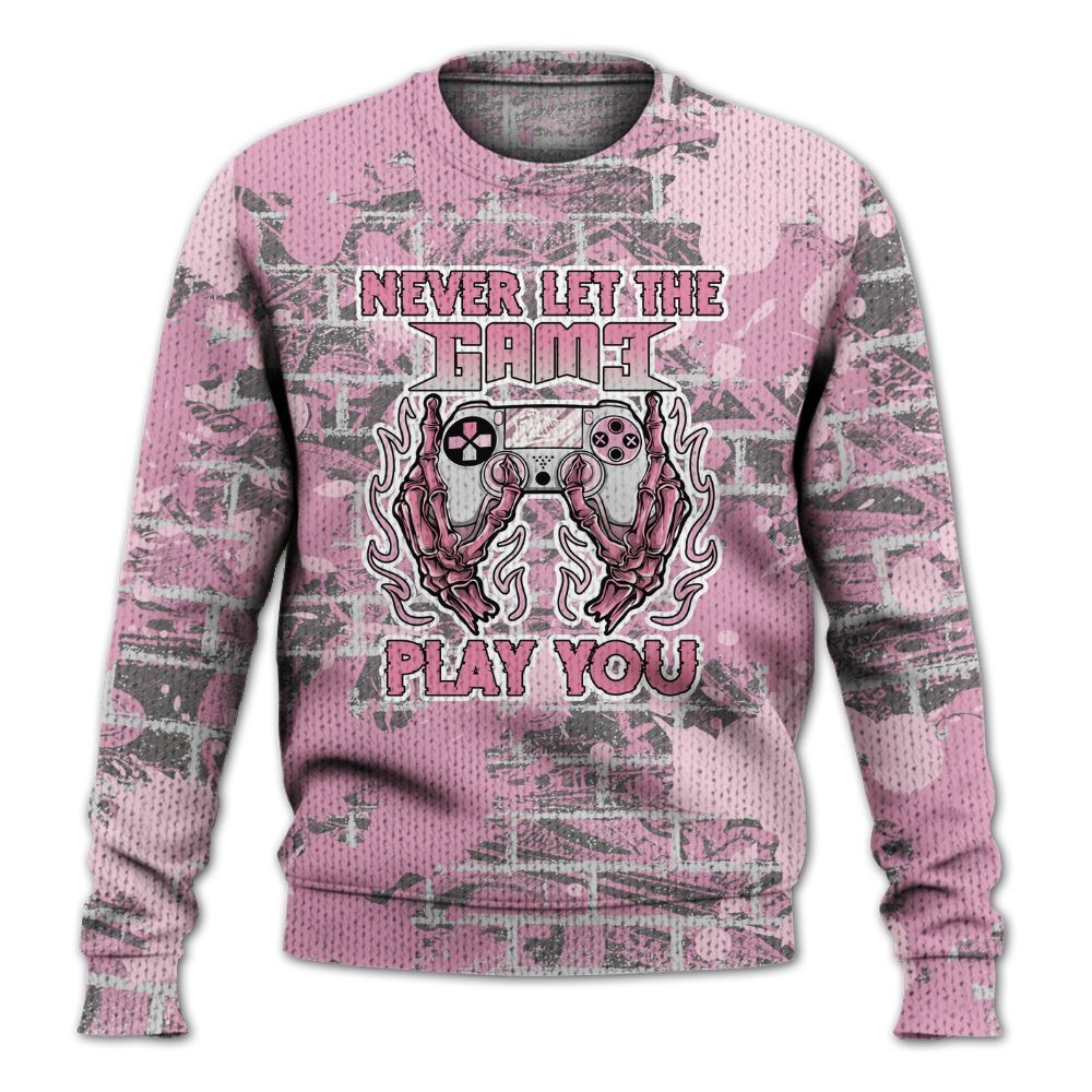 Knitted Sweater To Match Orchid 4s - PlayGame Skull Brick