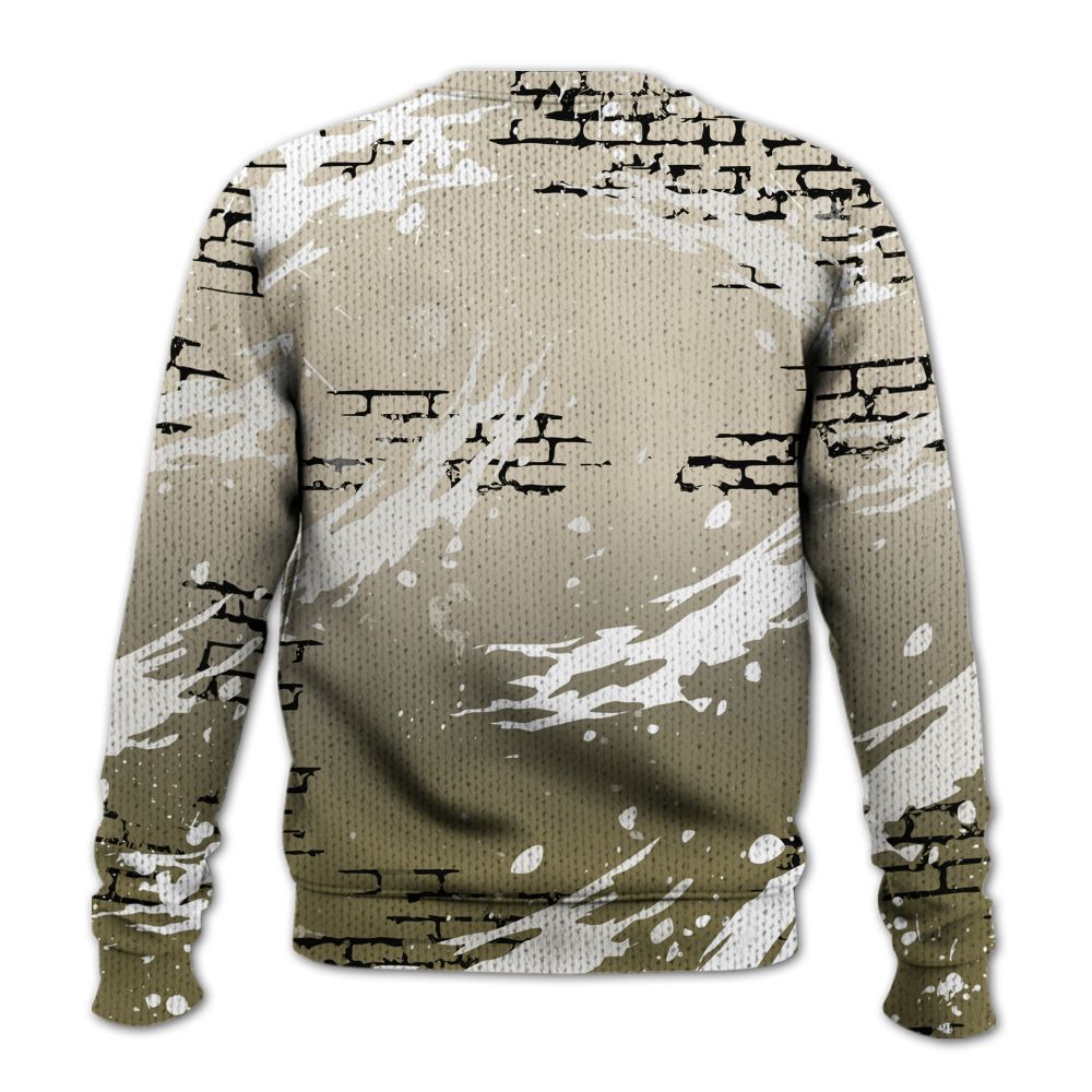 Sweater To Match Sail Neutral Olive 6s - Values Of Loyalty Drip Graphic