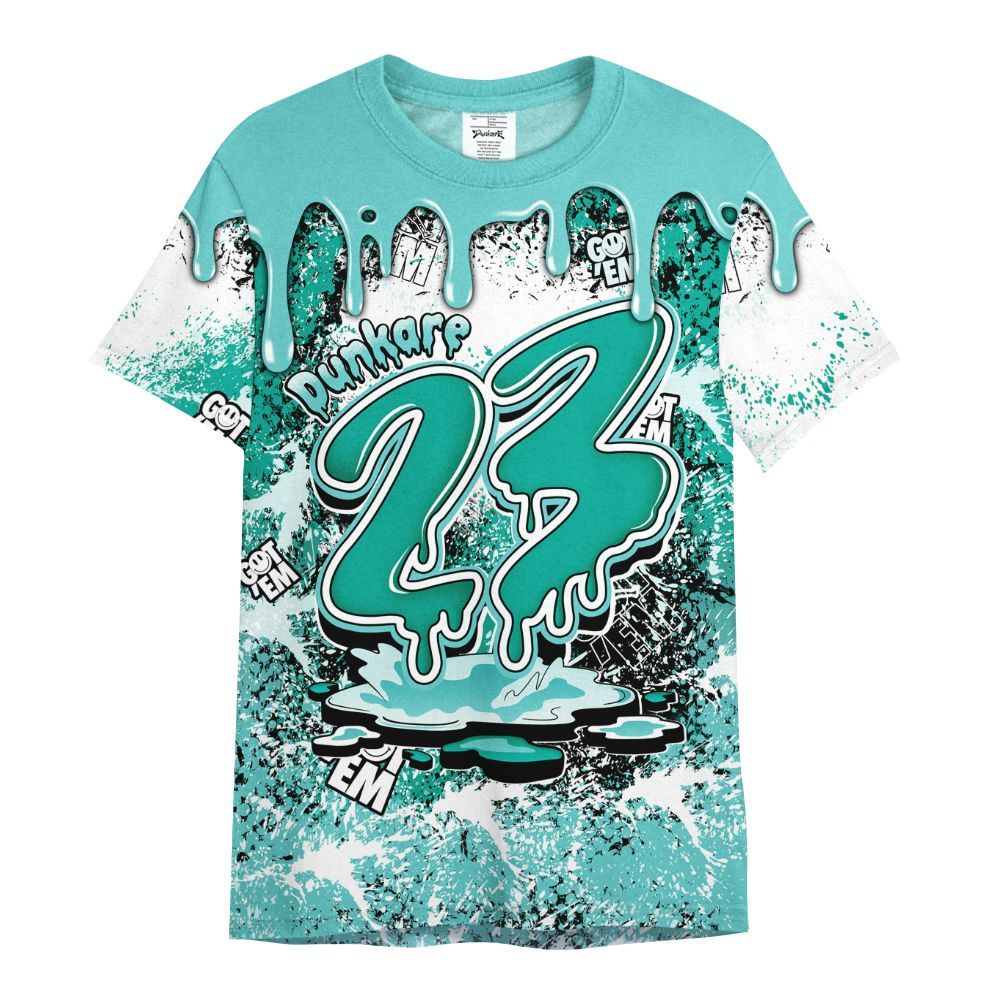 Shirt To Match KD 4 Easter Mint Candy - Dripping 23 Drip All Over Print