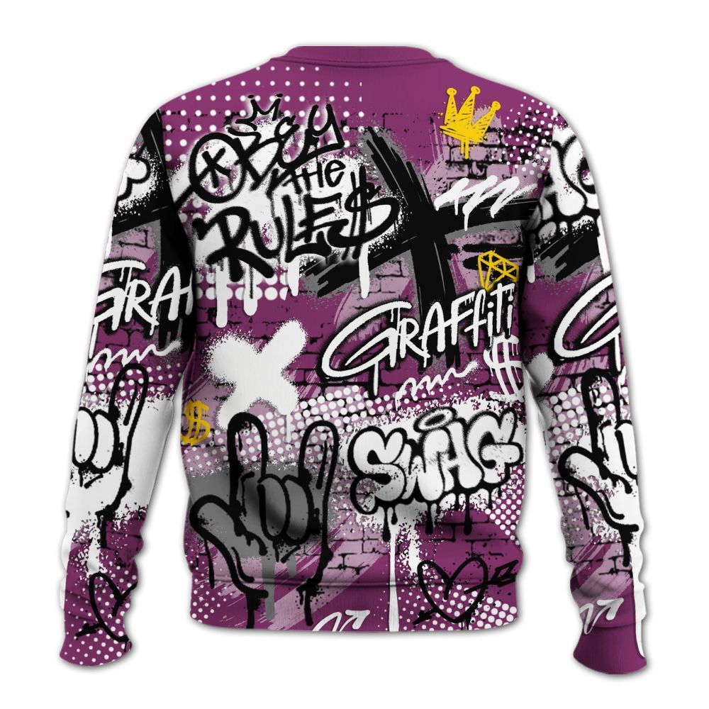 Sweatshirt To Match Air Max Sunder Gore Tex Bold Berry - True It Real Graffiti Streetwear All Over Print