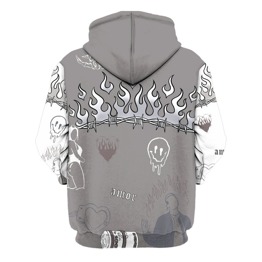 Hoodie To Match Cool Grey 11s - Snake Trust No One All Over Print