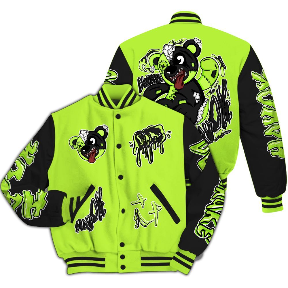 Varsity Jacket To Match Air Force 1 Low Dance Volt - Havok Bear All Over Print