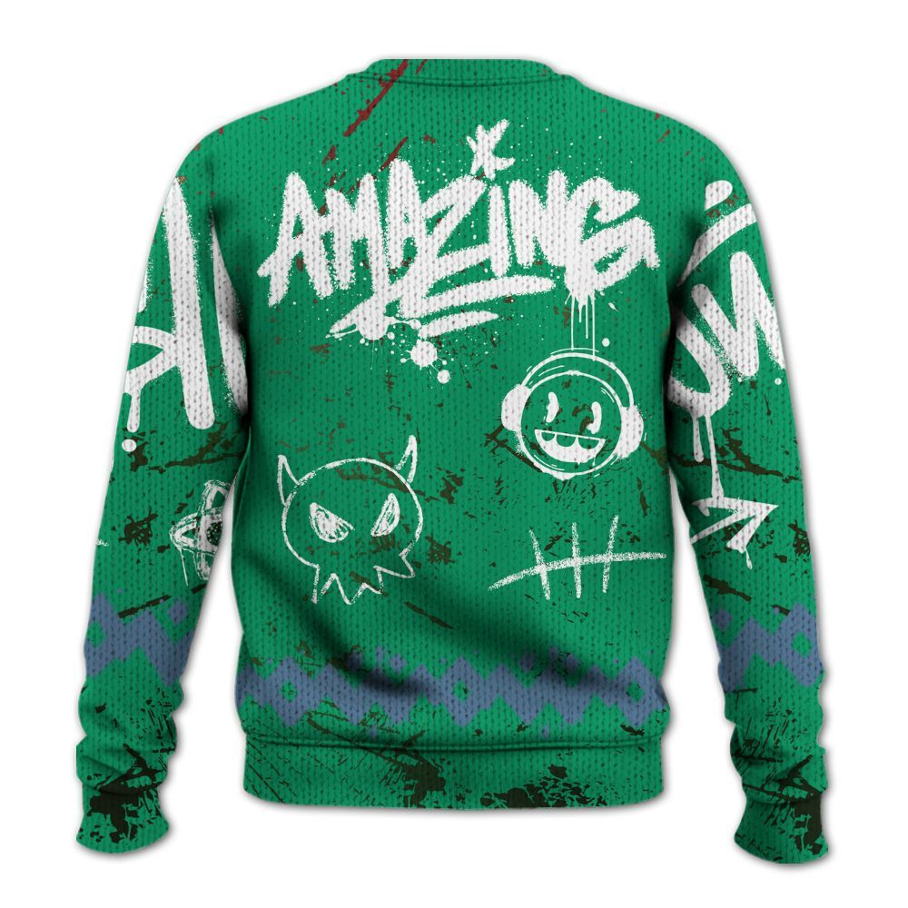 Sweater To Match Foamposite Pro Pine Green 2025 - Friday Sneaker Crayon Graphic