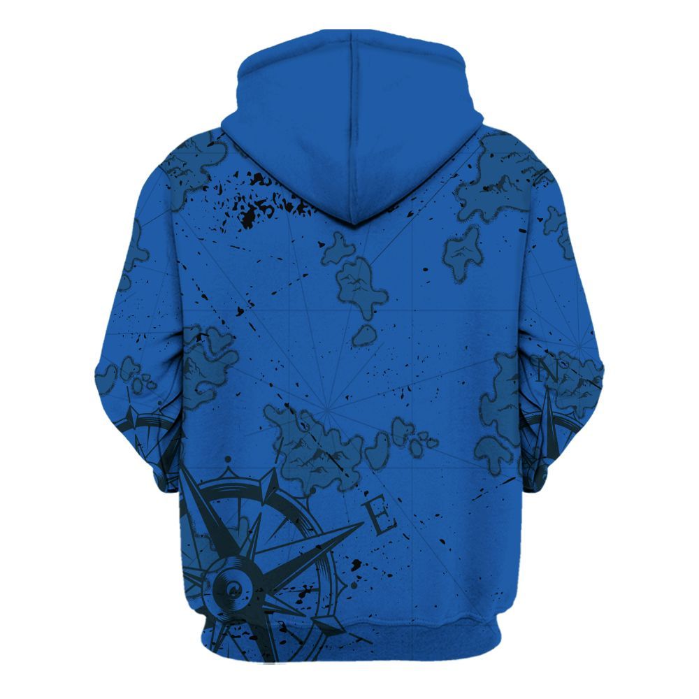 Hoodie To Match Low Space Royal 11s - Skeleton Jar Of Dirt Retro All Over Print