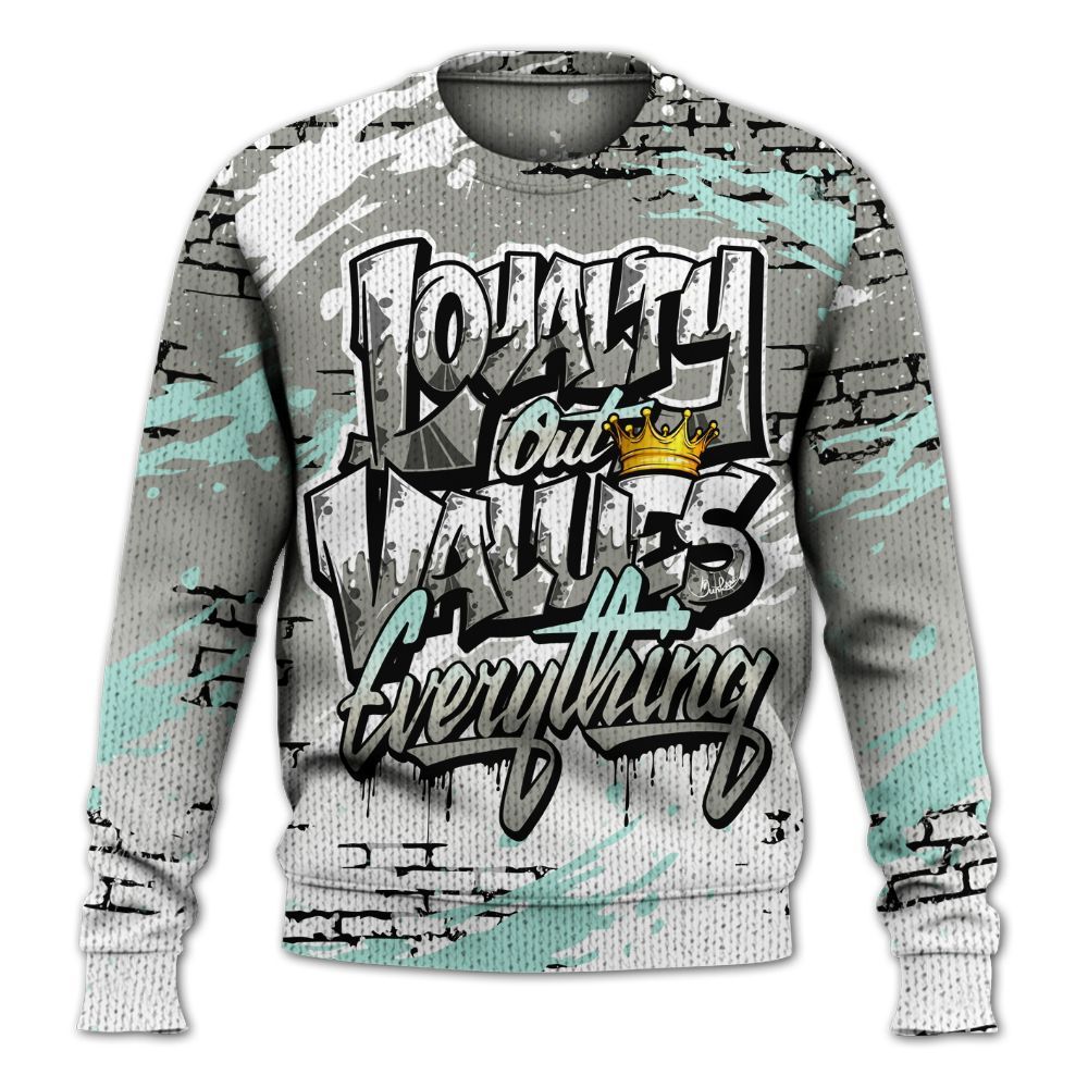 Knitted Sweater To Match Low OG Year Of The Snake 1s - Values Of Loyalty Drip