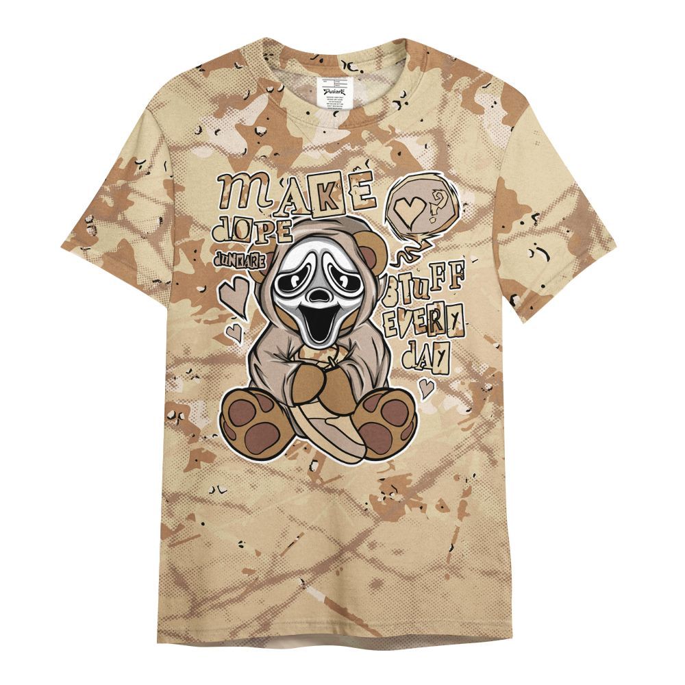 Shirt To Match Desert Camo 3s - Make Dopes Bear Profound All Over Print