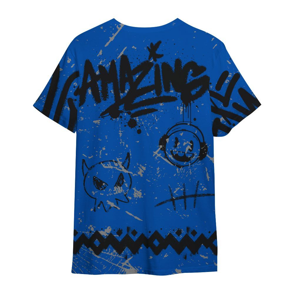 Shirt To Match Racer Blue 5s - Friday Sneaker Crayon All Over Print