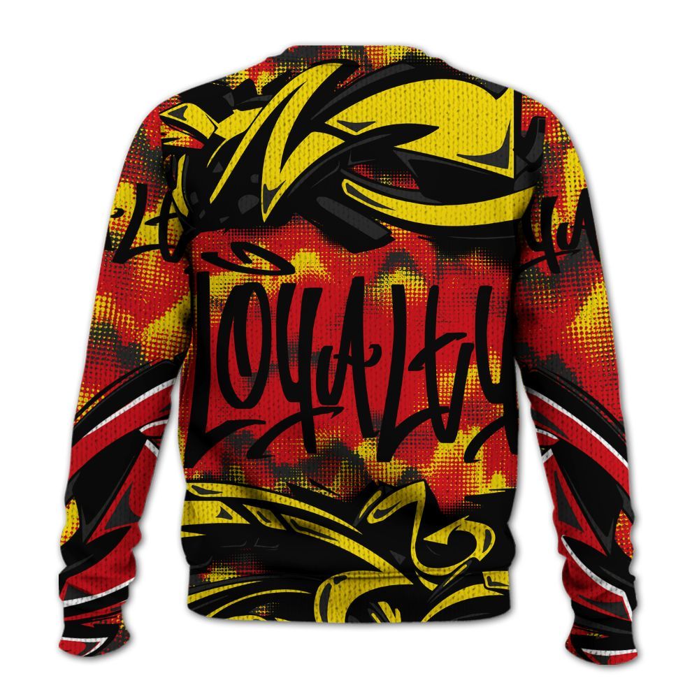 Sweater To Match Ferrari 14s - Loyalty Out Value Graffiti Graphic