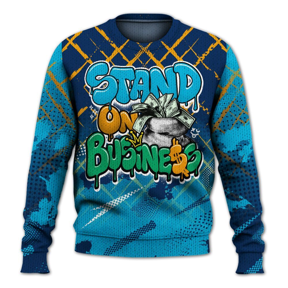 Knitted Sweater To Match Dunk Low GS Electric Algae - Halftone Stand Business Dripping