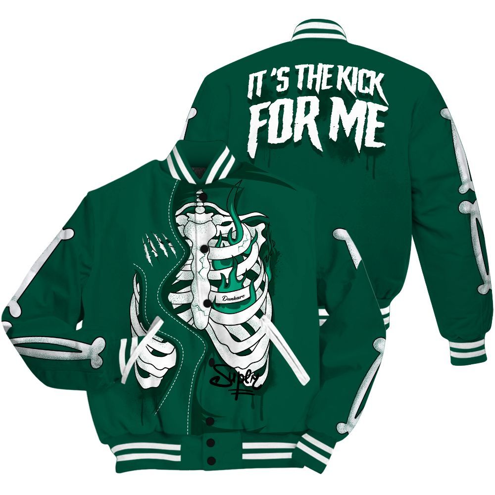 Varsity Jacket To Match Oxidized Green 4s - It's The Kick For Me All Over Print
