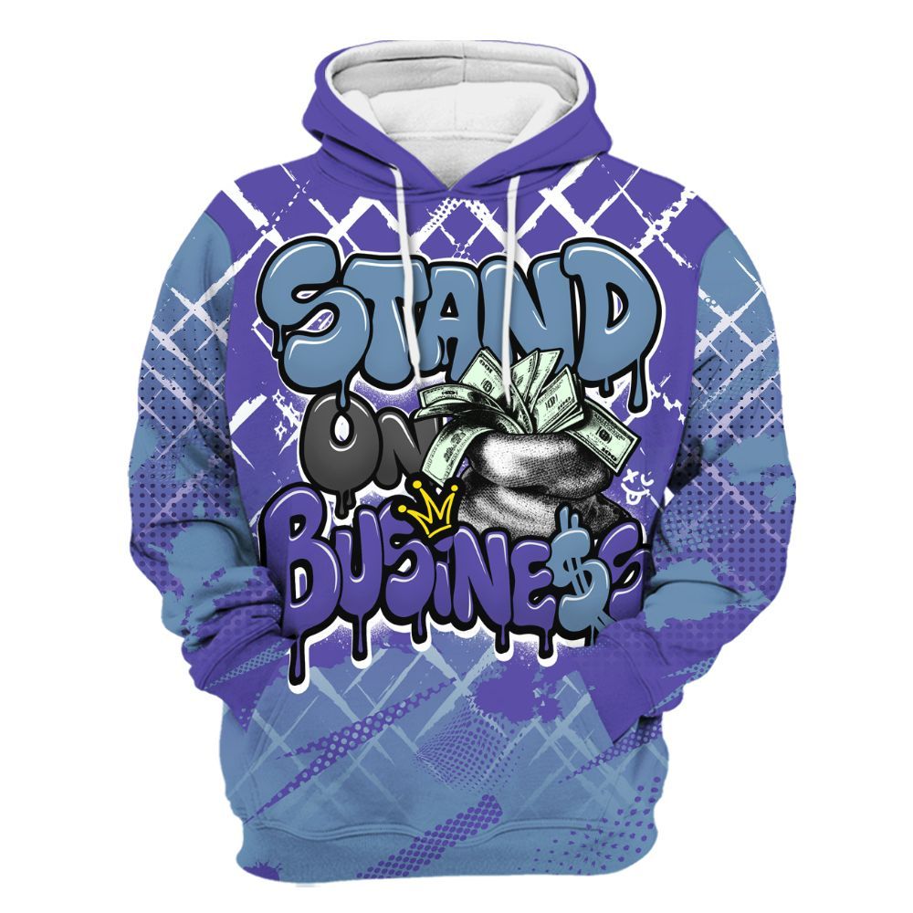 Hoodie To Match Retro Concord 5s - Halftone Stand Business Dripping All Over Print