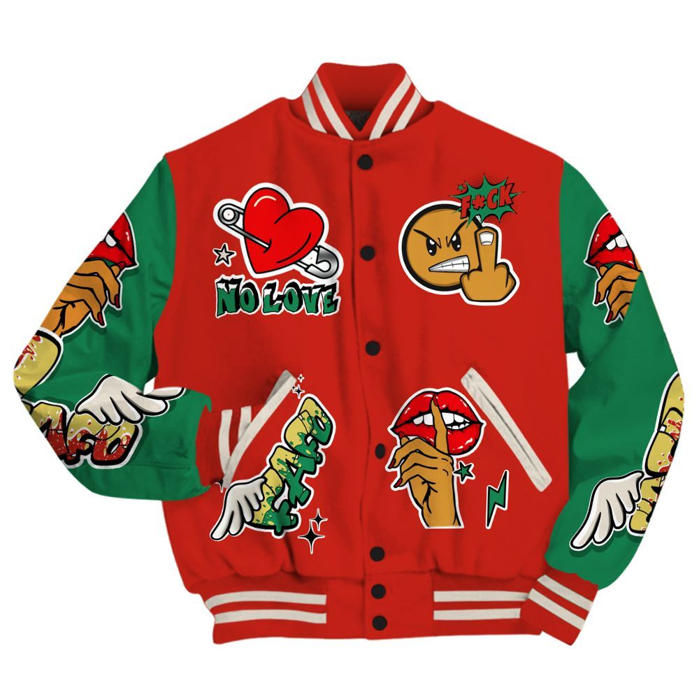 Varsity Jacket To Match Retro El Vuelo 3s - FK Around Find Out All Over Print