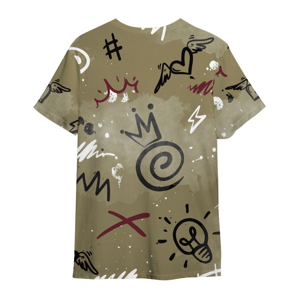 Shirt To Match Black Olive 7s - Drip Been Di2ferent All Over Print