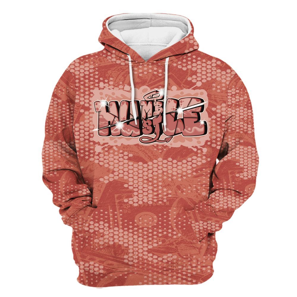 Hoodie To Match Dune Red 13s - Humbled Hustles Graphic Banknotes All Over Print