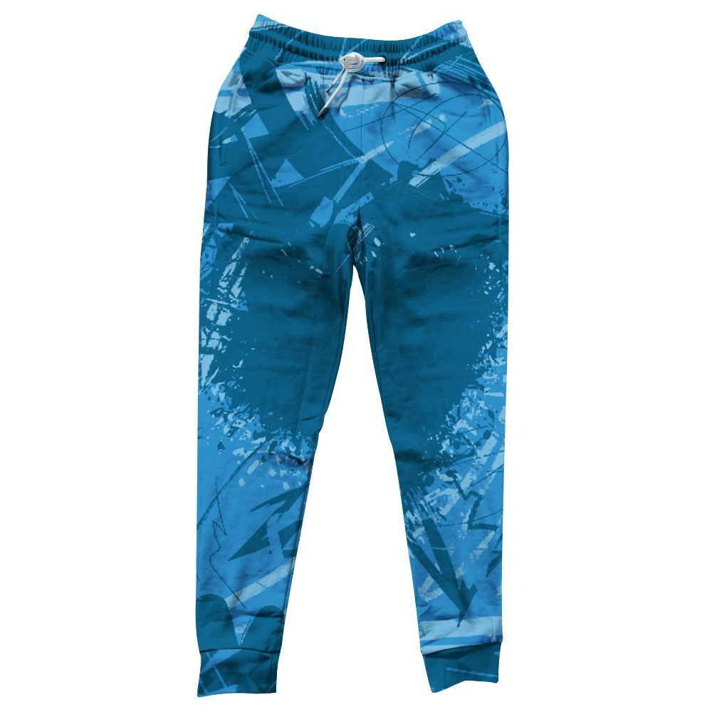 Sweatpant To Match Powder Blue 9s - Nonobjective All Over Print