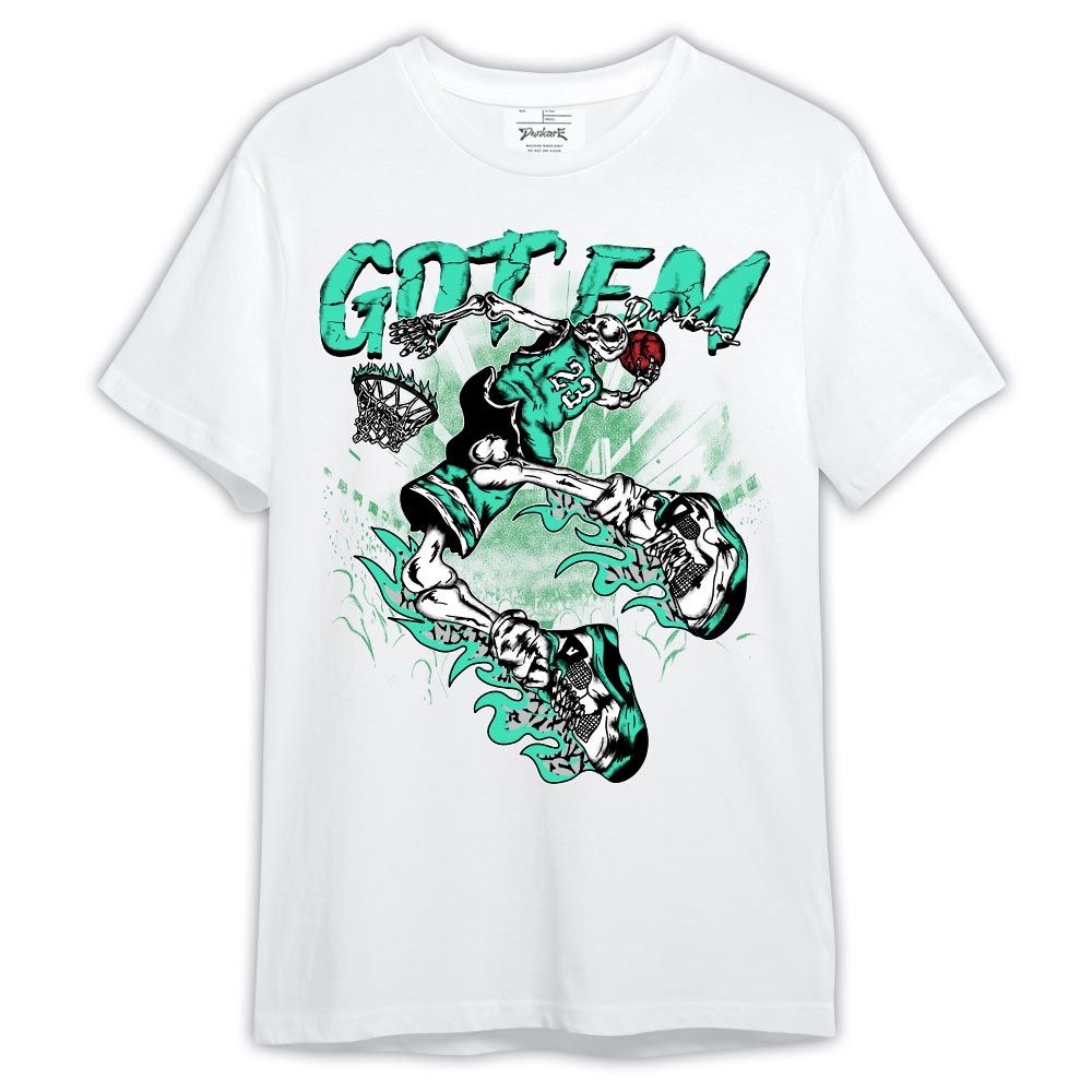 Shirt To Match Black Green Glow 3s - Got'Em 23 Basketball Shirt Outfit Green Glow 3s