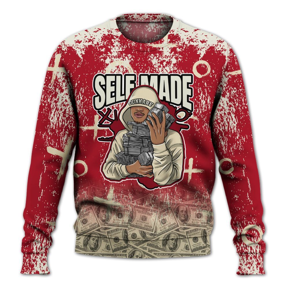 Sweatshirt To Match 2025 High OG Cinnabar 1s - Selfmade Unique Drip All Over Print